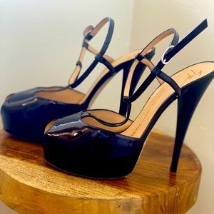 Giuseppe Zanotti black patent high heels